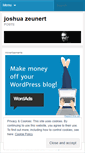 Mobile Screenshot of joshuazeunert.com